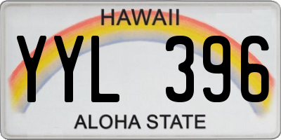 HI license plate YYL396