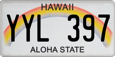 HI license plate YYL397