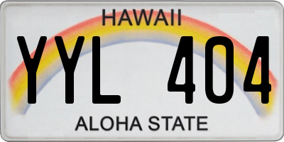 HI license plate YYL404