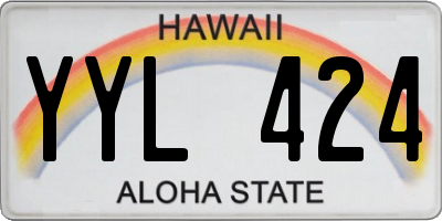 HI license plate YYL424