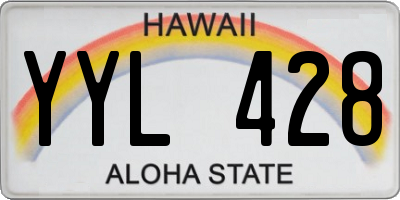 HI license plate YYL428