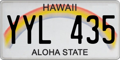 HI license plate YYL435
