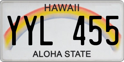 HI license plate YYL455