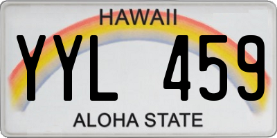 HI license plate YYL459