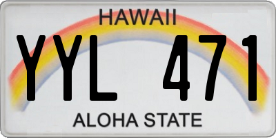 HI license plate YYL471
