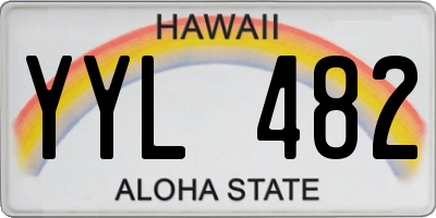 HI license plate YYL482