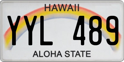 HI license plate YYL489