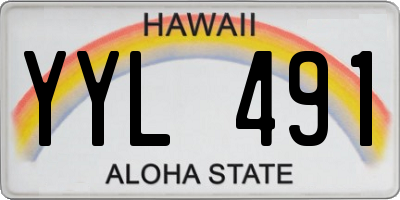 HI license plate YYL491