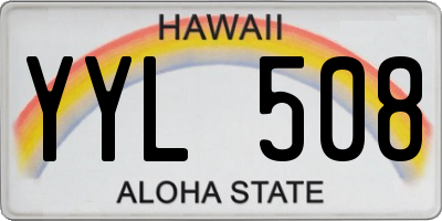 HI license plate YYL508