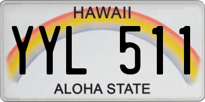 HI license plate YYL511