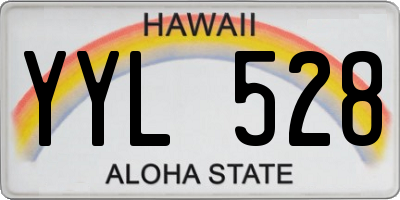 HI license plate YYL528