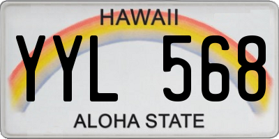 HI license plate YYL568