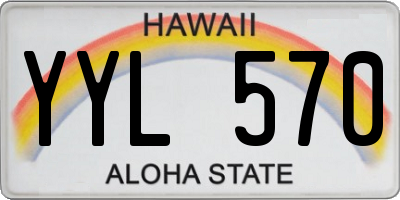 HI license plate YYL570
