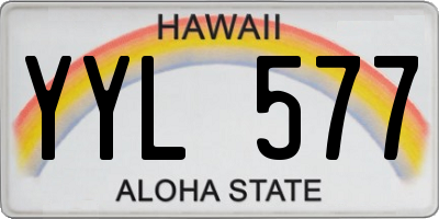 HI license plate YYL577