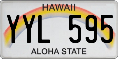 HI license plate YYL595