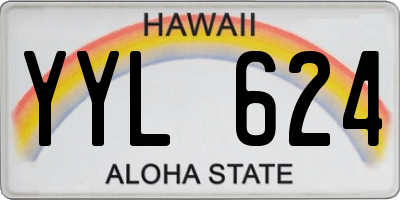 HI license plate YYL624