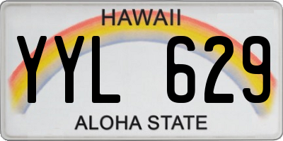 HI license plate YYL629