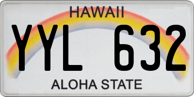 HI license plate YYL632