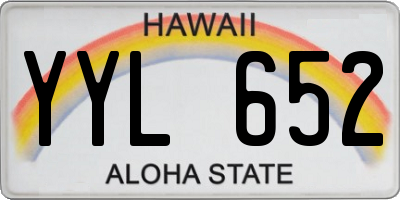 HI license plate YYL652