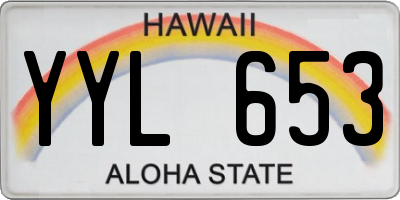 HI license plate YYL653