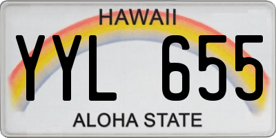 HI license plate YYL655