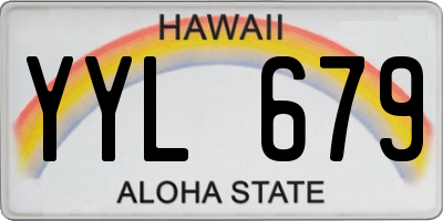HI license plate YYL679