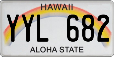HI license plate YYL682