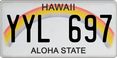 HI license plate YYL697