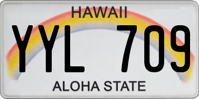 HI license plate YYL709