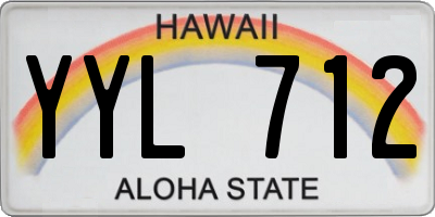 HI license plate YYL712