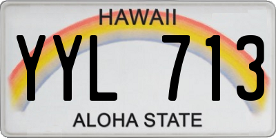 HI license plate YYL713