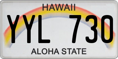 HI license plate YYL730