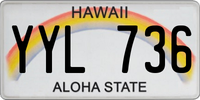 HI license plate YYL736