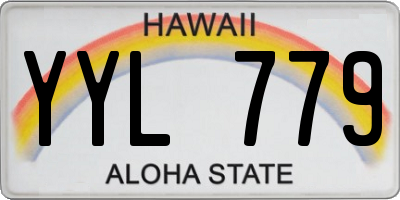 HI license plate YYL779