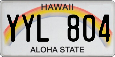 HI license plate YYL804