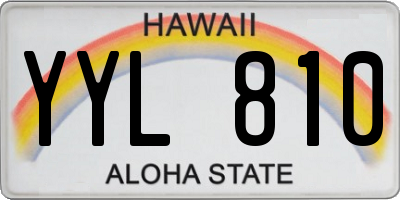 HI license plate YYL810