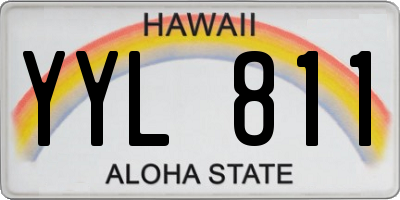 HI license plate YYL811