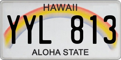 HI license plate YYL813