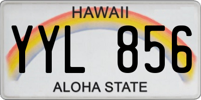 HI license plate YYL856
