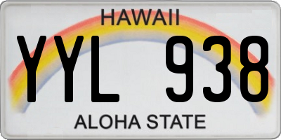 HI license plate YYL938