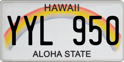 HI license plate YYL950