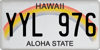 HI license plate YYL976