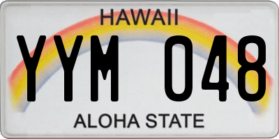 HI license plate YYM048