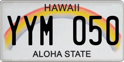 HI license plate YYM050