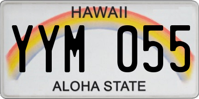 HI license plate YYM055