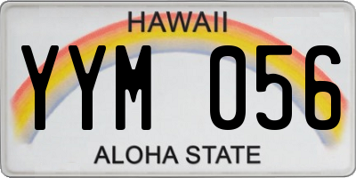 HI license plate YYM056