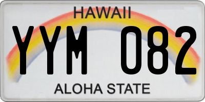 HI license plate YYM082