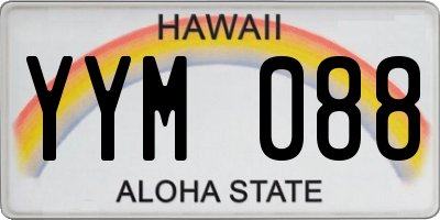 HI license plate YYM088
