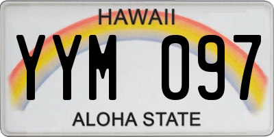 HI license plate YYM097
