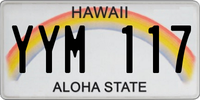 HI license plate YYM117